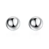 Solid Bead Ball Stud Earrings For Women