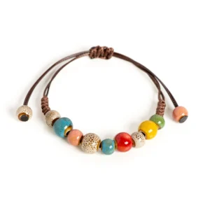 Colorfull Bohemian Ceramic Bead Bracelet