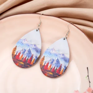 14 Fashion Styles Water Drop Earrings Pine