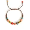 Bohemian Ceramic Bead Bracelet with Adjustable Cord 15-25cm for All Wrist Sizes Angry Beetle adjustable