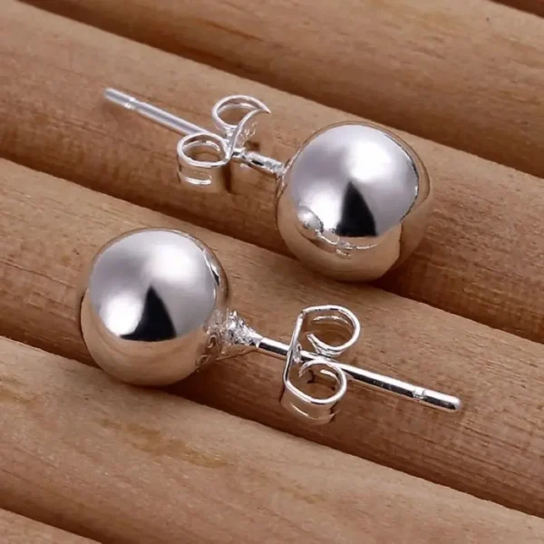 Fine stud earrings 925 sterling silver Accessories 925 silver