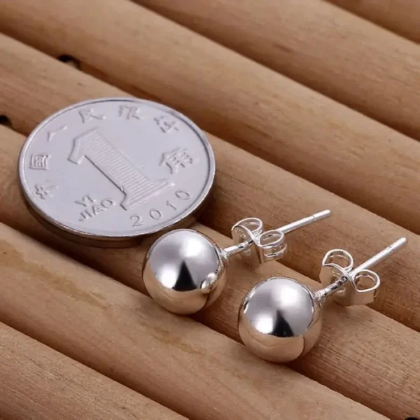 Fine stud earrings 925 sterling silver Accessories 925 silver
