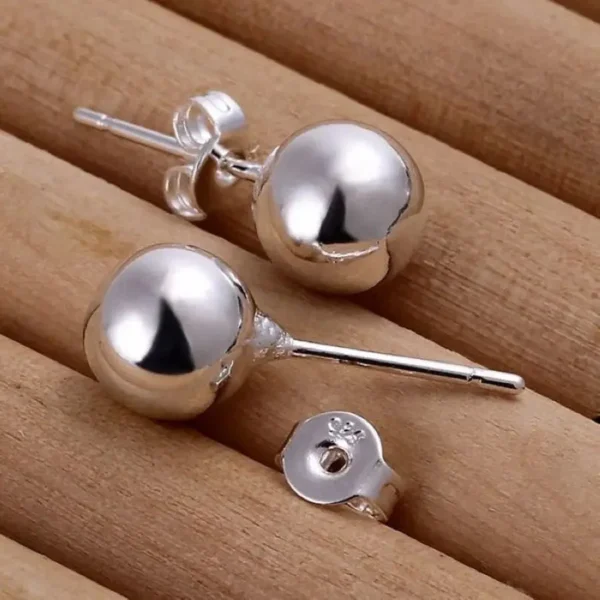 Fine stud earrings 925 sterling silver Accessories 925 silver